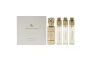Gharaam by Swiss Arabian for Unisex - 4 Pc Mini Gift Set 3 x 10ml Perfume Spray, 1 Metal Case