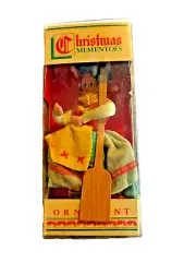 Christmas Mementoes Doll Ornament Sears Roebuck Chicago, IL Taiwan Mementos Vtg