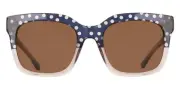 Draper James DJ7065 Women Sunglasses Navy Polka, Rectangle