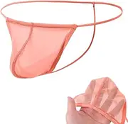 [MUEBAIRES] Men's See Through G String Ball Pouch Bulge Enhancing T back Thongs