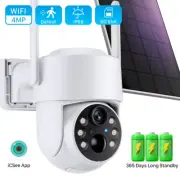 4MP Wireless Solar Camera Outdoor Wifi PIR Human Detection 7800Mah Rechargeable