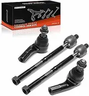 A-Premium Set of 4, Front Inner & Outer Tie Rod End Kit, Compatible with Chevrolet Spark 2016-2022