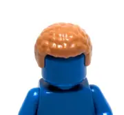 Lego - Minifigure Hair - Tan Brown, Coiled, Short
