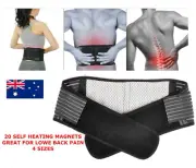 Magnetic heated lower Back Support Pain Relief Lumbar Brace Belt Strap Posture