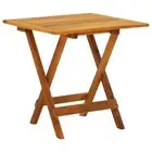 Acacia Wood Coffee Table Square Garden Furniture Folding Brown