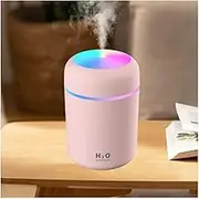 Small humidifiers for bedroom nightstand Portable Personal Desktop Mini Air Humidifier Multicolor Night Light 2 Cool Mist Modes Auto Shut-Off NSOUL Cute Humidifer for Car Baby Room Travel Office Pink
