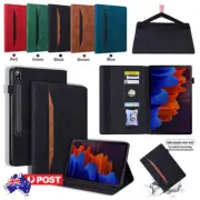 Wallet Leather Case Stand Cover For Samsung Galaxy Tab S7 S8+ S9 FE Ultra Tablet