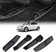X-CAR Door Side Storage Box Tray for Tesla Model Y 2022-2025 Organizer Accessories Front and Rear Row Set of 4