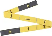Tadill Yoga Auxiliary Stretching Belt Exercise Band Multifunctional Fitness Stretching Strap for Adults Latin Dancing Taekwondo, yellow