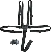 5 Point Harness Car Seat, Adjustable Car Seat Harness for Kids, Easy to Install/Remove High Chair Straps Replacement for High Chairs, Strollers, Prams 5 Point