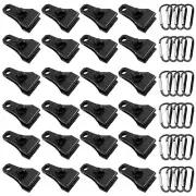 Upgrade Large Tarp Clips Heavy Duty Lock Grip -Total 48 PCs Tarp Clamps Thumb...