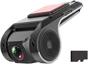 USB Car DVR Camera Video Recorder, Loop Recording ADAS Drive Assistance Video Recorder, Full HD Dash Camera Car Driving Recorder