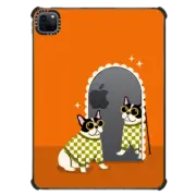 iPad Pro 11-inch (3rd/4th gen) iPad Impact Case Checkered French Bulldog Mirror