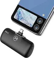 iWALK Portable Charger, USB-C 4800mAh Small Power Bank Fast Charging Battery Pack with LED Display Compatible with iPhone 15/15 Pro/15 Pro Max/Samsung S24 S23/OPPO/Xiaomi/Huawei/Android Phones, Black