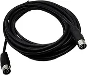 ZHHSUNY Large 8 Pin Din (Male to Male) Speaker Audio Cable Wire for Bang & Olufsen B&O BeoLab PowerLink MK2, Peavey Sanpera Pedal and Monster Clarity HD Model One (32FT)