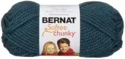 3 Pack Bernat Softee Chunky Yarn-Teal 161128-28203
