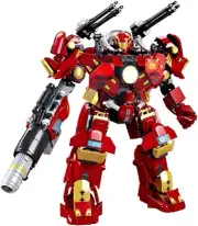 HIGH GODO Mech Robot Transforming Building Blocks Set for AdultsCity Warrior ...
