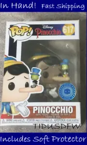 Funko Pop! Disney #617 PINOCCHIO Pop In a Box PIAB Exclusive +Protector IN HAND