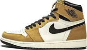 [Nike] Air Jordan 1 Retro High OG, Men's Sports Shoes, Multicoloured Golden Harvest Black Sail 700, 9.5 AU