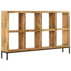 Solid Mango Wood Sideboard 160x25x95cm Storage Rack Shelving Cabinet vidaXL