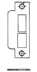 Baldwin 6340102 Estate Mortise Lock ASA Strike Oil Rubbed Bronze