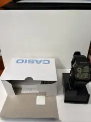 Men Casio Watch 3198 Ae1000w Digital World Time 5 Alarm Black Band Gray 100m