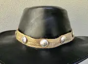 Natural hat band Adjustable Unique woman man hats Australian made