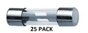 25 PACK - AGU FUSES 10 AMP MINI GLASS-TYPE FUSE #AGU10-25PK