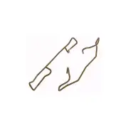 Disc Brake Hardware Kit-Natural Carlson 13335