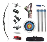 Archery Recurve Bow Set Q102 Takedown 68 Inch Target Hunting Shoot New Package