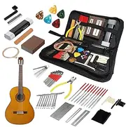 Electric Guitar Tool Kit, 72X Luthier Tools with Carry Bag, String Instrument Accessories for Musicians, Care Set with Strings Picks Bridge Pins