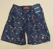 NWT Boys Swimsuit Reel Legends Board Shorts Swordfish Marlin 8/10 Blue