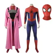 Peter B Spiderman Suit Across The Spider Verse Cosplay Costume Pink Robe Gift