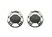 2 Pcs 3" Metallic Silver Speaker Cover Metal Mesh For Car Audio DJ PA Speakers