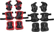 Mipcase Knee Pads Simply Knee Pads Elbow Pads Protective Gear Red Youth Knee Gear Pads Skateboard Protective Gear and Accessories for Knee Pads for Black