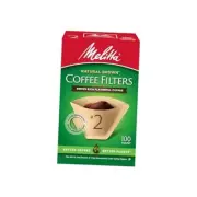 #2 Cone Coffee Filters, Unbleached Natural Brown, 100 Count (Pack of 3) 300
