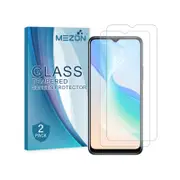 2 Pack MEZON Vivo Y01 Clear Tempered Glass Screen Protectors