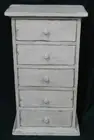 Handcrafted - Rustic Timber Set of 5 Drawers Cabinet / Bedside Table