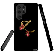 For Samsung Galaxy S22 Ultra Case, Armour Cover, Embellished Letter Z