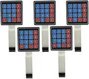 DollaTek 5Pcs 4x4 Universial 16 Key Switch Keypad Keyboard for Arduino