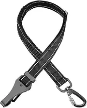 AOTECC Dog Seat Belt for Car, Reflective Bungee Heavy Duty Dog Car Harness Tether with Clip Hook Latch & Buckle, Adjustable Dog Seatbelt for Small, Medium and Large Pets