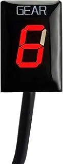 1-6 Gear Indicator, for Suzuki, for RM-Z250 RM-Z450 RMX450Z vz1500 sv1000 vlr1800 Boulevard C50 Motorcycle Gear Display Indicator Motorcycle Gear Indicator(Red)