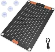 Portable Solar Charger, Solar Bank | USB-C Battery Charger | Fast Charging Electricity, Multi-Device Waterproof Charging Supply for Outdoor Adventures