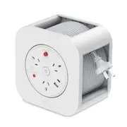 Philips 10m Cube Power Board Socket Strip Adapter 18W Wall Charger Surge White