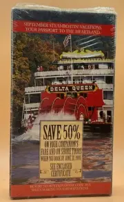 The Delta Queen Steamboat - Your Passport to Heartland America VHS 1999 *SEALED*