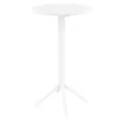 Sky Round Folding Bar Table 24 inch White