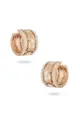 Earrings Rich And Bold Queen, 18K Gold And Diamonds - Rose Gold