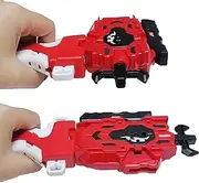 Beyblades Launcher and Grip , Battling Burst String Launcher Gyro Light Sparking Left&Right LR Spin Top Compatible with All Bey Burst Series Bey Battling Beyblades(Red)