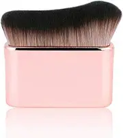 Professional Body Makeup Brush for Blending Liquid Foundation High Density Face Kabuki Brush for Body Highlighter Bronzer Shimmer Glow Concealers Cream Po er Body Brush (Rose Gold) Pink M