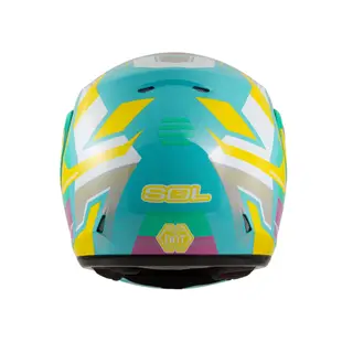 【SOL Helmets】SM-3可掀式安全帽 (原子動力_綠/白黃) ｜ SOL安全帽官方商城